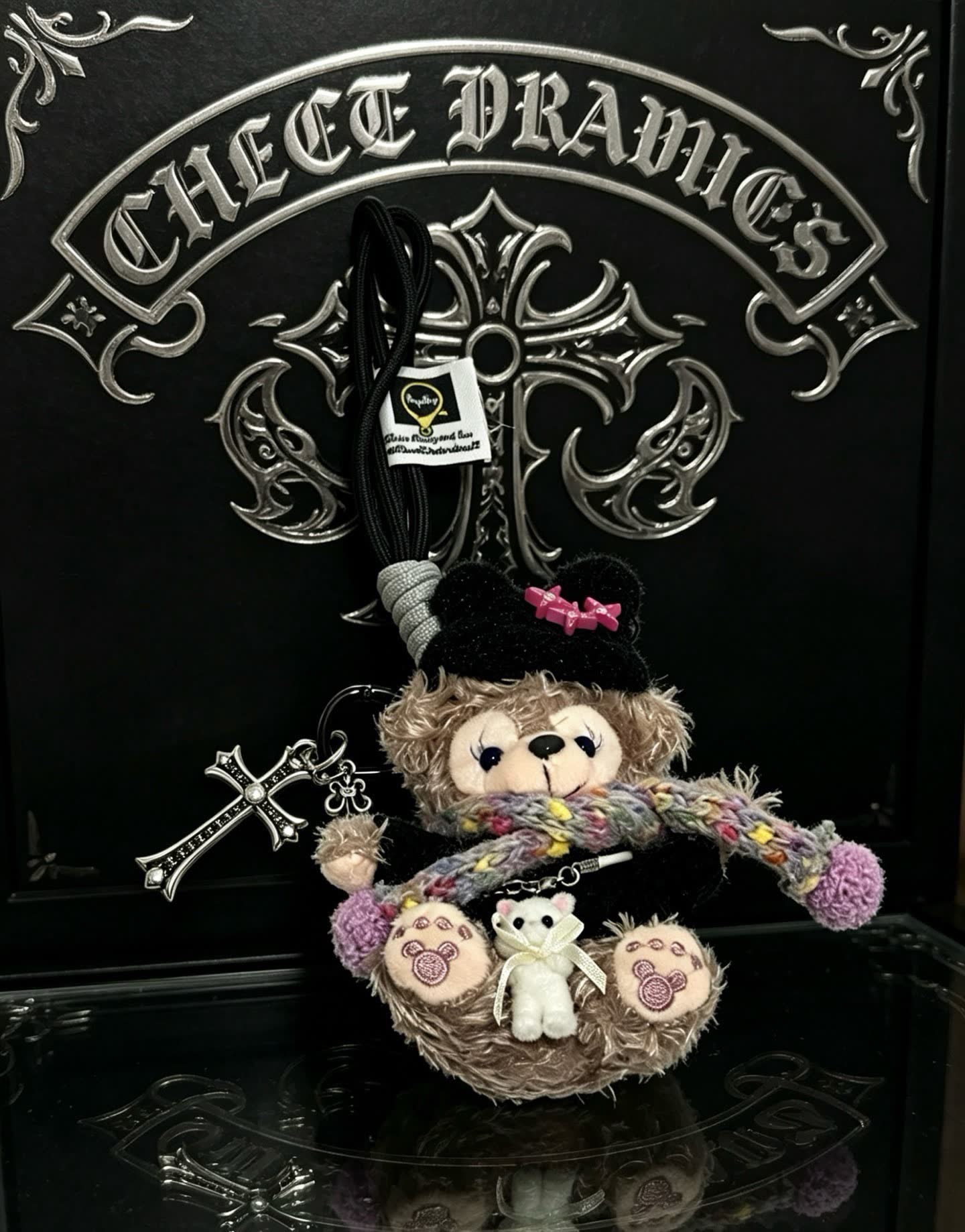Chrome Hearts Chose Brothers Teddy Bear Keychain